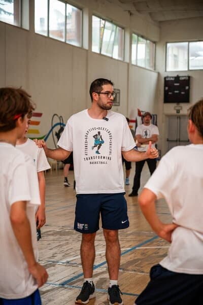 Players and coaches at a past Transforming Basketball event (photo 5)