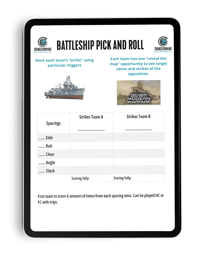Battleship SSG PDF Template — Transforming Basketball resource