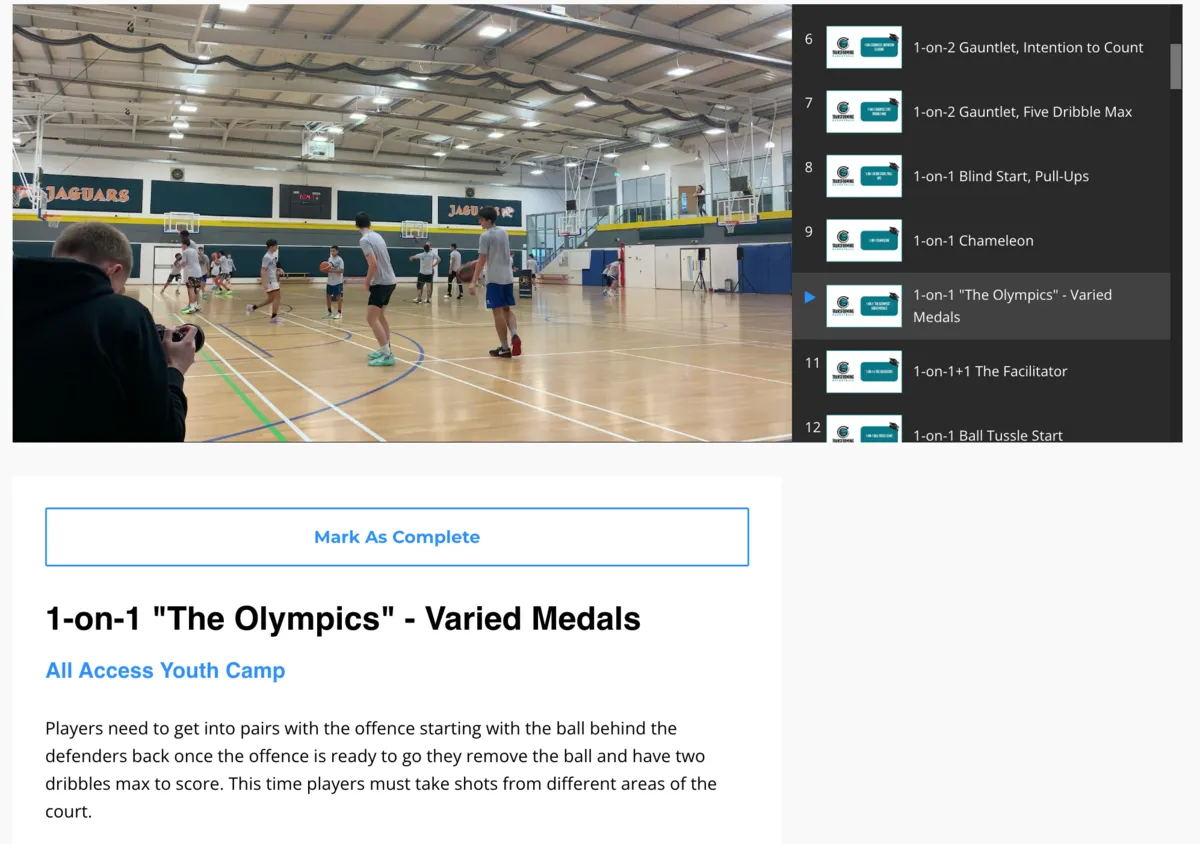 1-on-1 “The Olympics” – Varied Medals