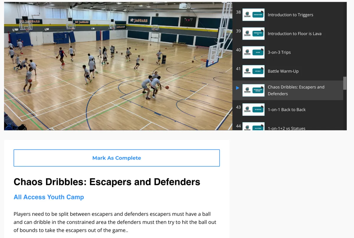 Chaos Dribbles: Escapers and Defenders