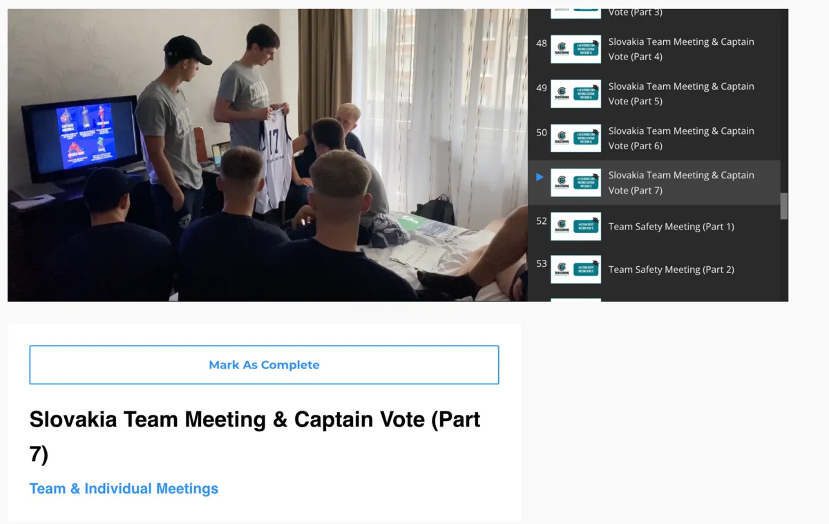 Slovakia Team Meeting & Captain Vote