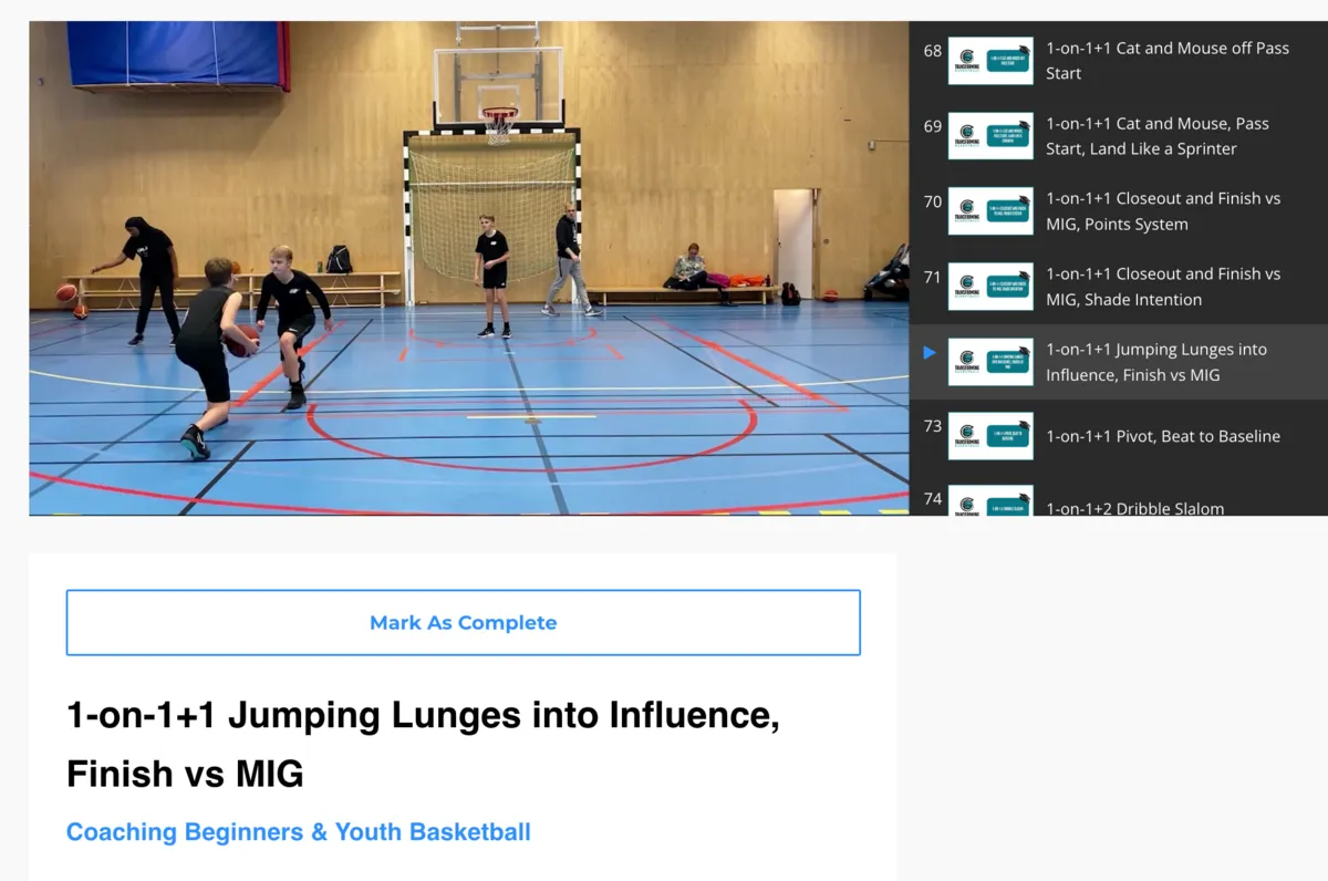 1-on-1+1 Jumping Lunges into Influence, Finish vs MIG